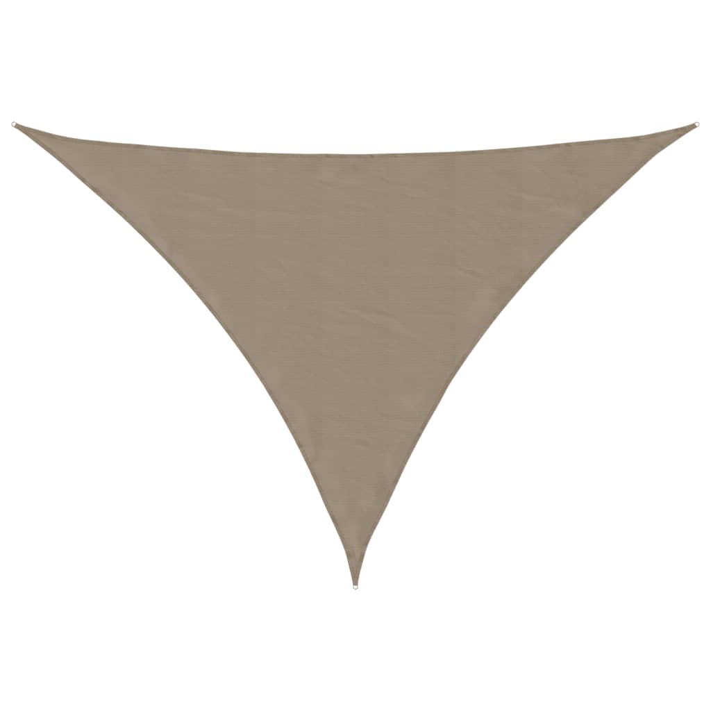 vidaXL Parasolar, gri taupe, 4x4x5,8 m, țesătură oxford, triunghiular vidaXL Parasolar, gri taupe, 4x4x5,8 m, țesătură oxford, triunghiular