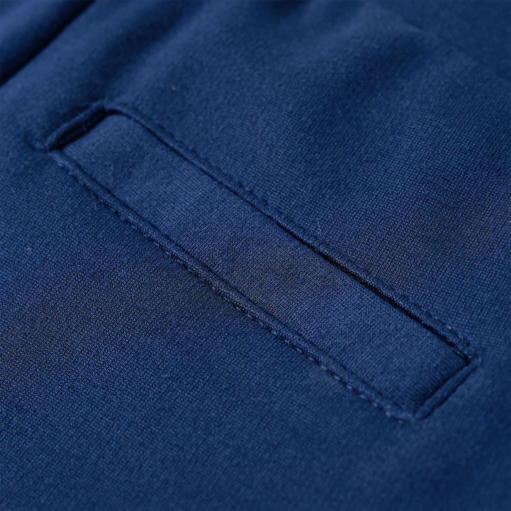 Pantaloni pentru copii cu șnur, bleumarin, 140 Pantaloni pentru copii cu șnur, bleumarin, 140