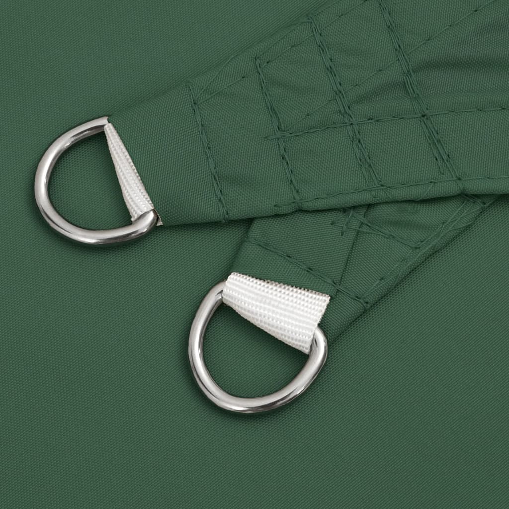 vidaXL Parasolar, verde închis, 3x3x3 m, țesătură oxford, triunghiular