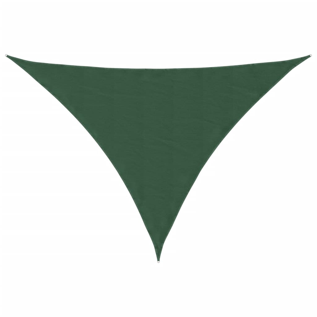 vidaXL Parasolar, verde închis, 3x4x4 m, țesătură oxford, triunghiular