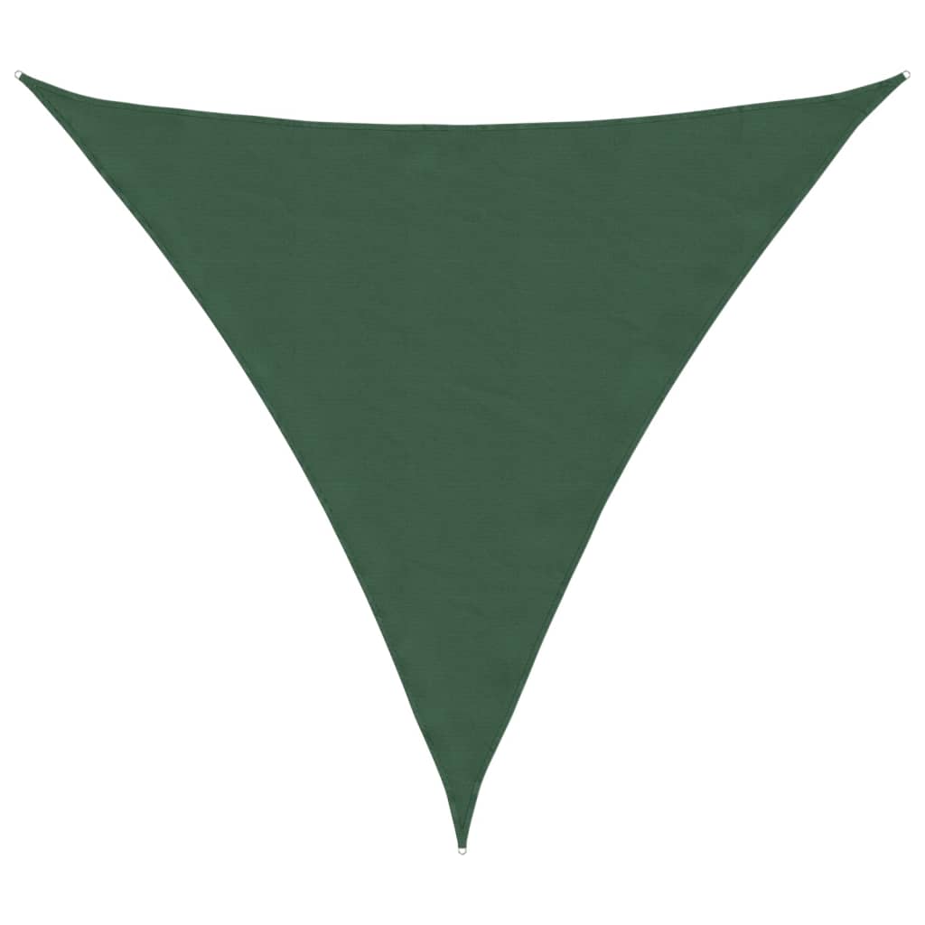 vidaXL Parasolar, verde închis, 6x6x6 m, țesătură oxford, triunghiular