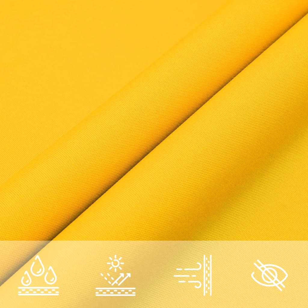 vidaXL Parasolar, galben, 4x5x6,4 m, țesătură oxford, triunghiular