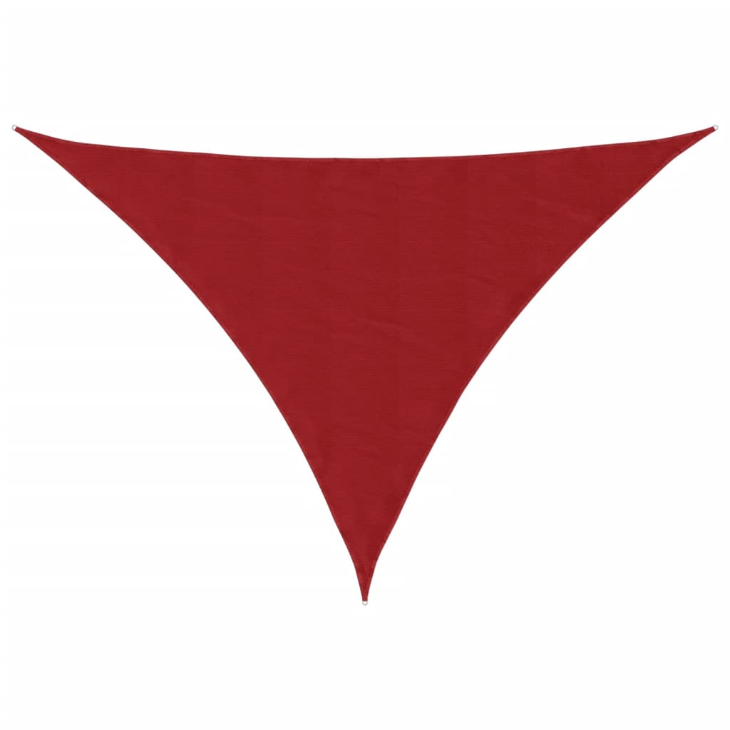 vidaXL Parasolar, roșu, 3,5x3,5x4,9 m, țesătură oxford, triunghiular vidaXL Parasolar, roșu, 3,5x3,5x4,9 m, țesătură oxford, triunghiular