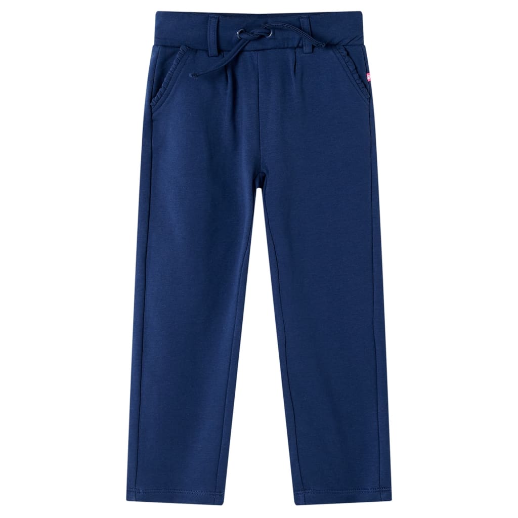 Pantaloni pentru copii cu șnur, bleumarin, 92 Pantaloni pentru copii cu șnur, bleumarin, 92