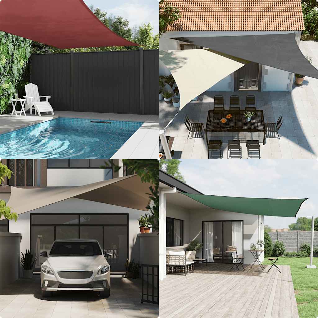 vidaXL Parasolar, negru, 2x2 m, țesătură oxford, pătrat vidaXL Parasolar, negru, 2x2 m, țesătură oxford, pătrat