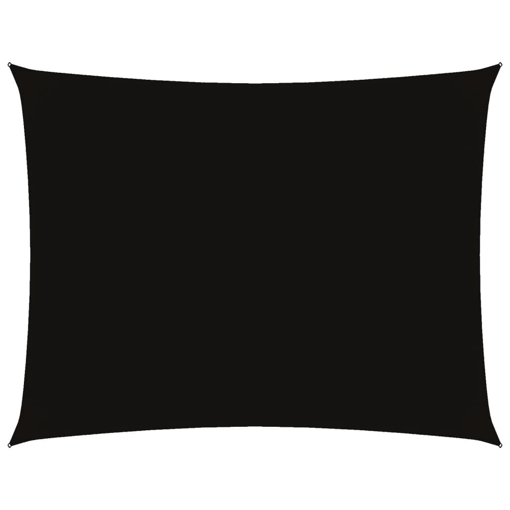 vidaXL Pânză parasolar, negru, 4x5 m, țesătură oxford, dreptunghiular vidaXL Pânză parasolar, negru, 4x5 m, țesătură oxford, dreptunghiular