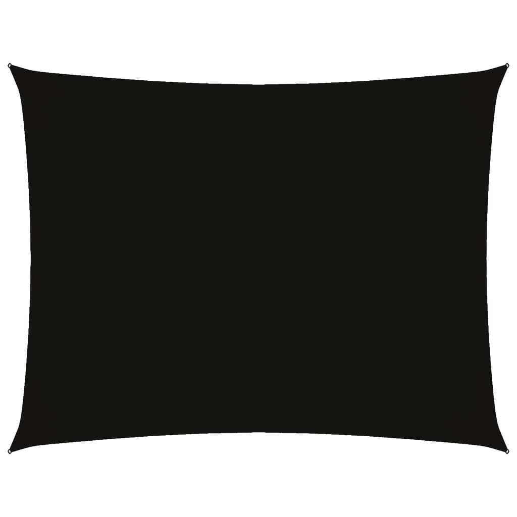 vidaXL Pânză parasolar, negru, 4x6 m, țesătură oxford, dreptunghiular