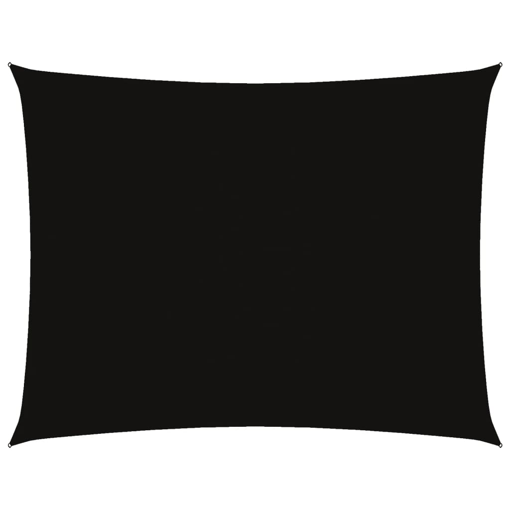 vidaXL Pânză parasolar, negru, 5x7 m, țesătură oxford, dreptunghiular