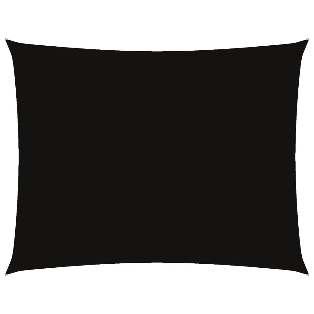 vidaXL Pânză parasolar, negru, 6x8 m, țesătură oxford, dreptunghiular