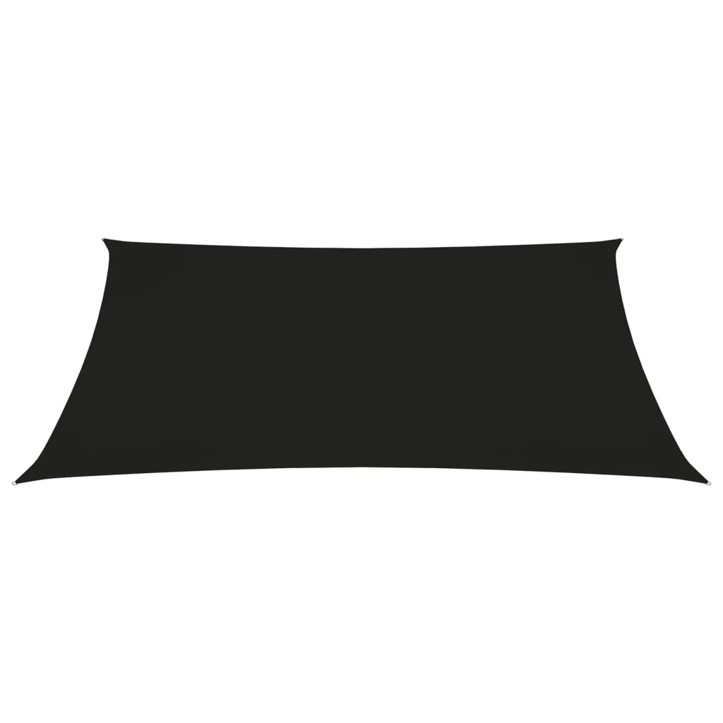 vidaXL Parasolar, negru, 3/5x4 m, țesătură oxford, trapez