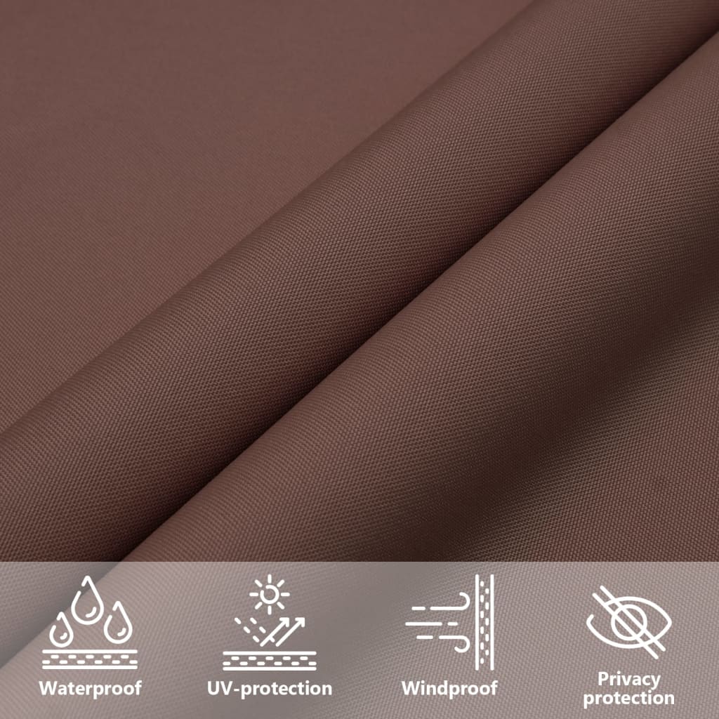 vidaXL Parasolar, maro, 2,5x2,5 m, țesătură oxford, pătrat vidaXL Parasolar, maro, 2,5x2,5 m, țesătură oxford, pătrat