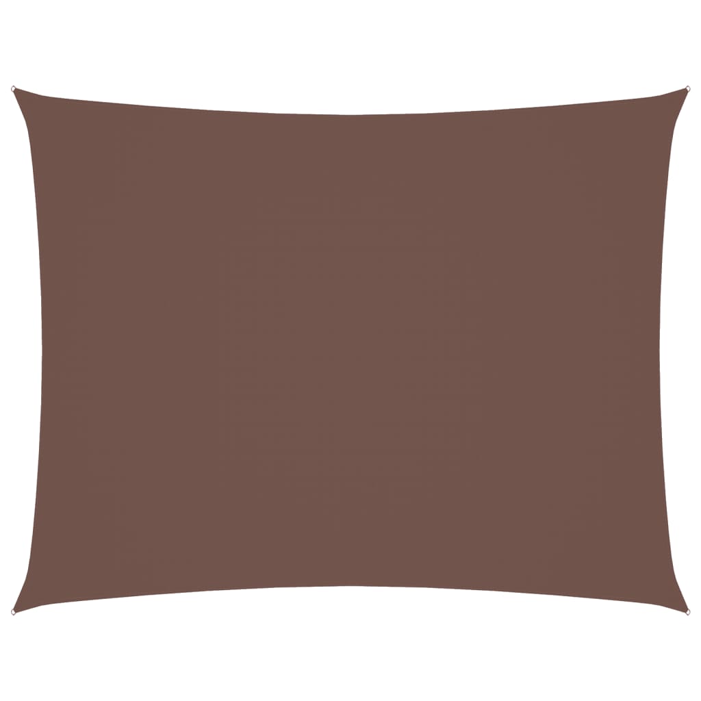 vidaXL Pânză parasolar, maro, 5x6 m, țesătură oxford, dreptunghiular