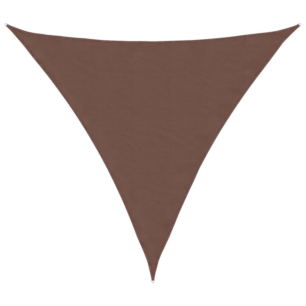 vidaXL Parasolar, maro, 4,5x4,5x4,5 m, țesătură oxford, triunghiular vidaXL Parasolar, maro, 4,5x4,5x4,5 m, țesătură oxford, triunghiular
