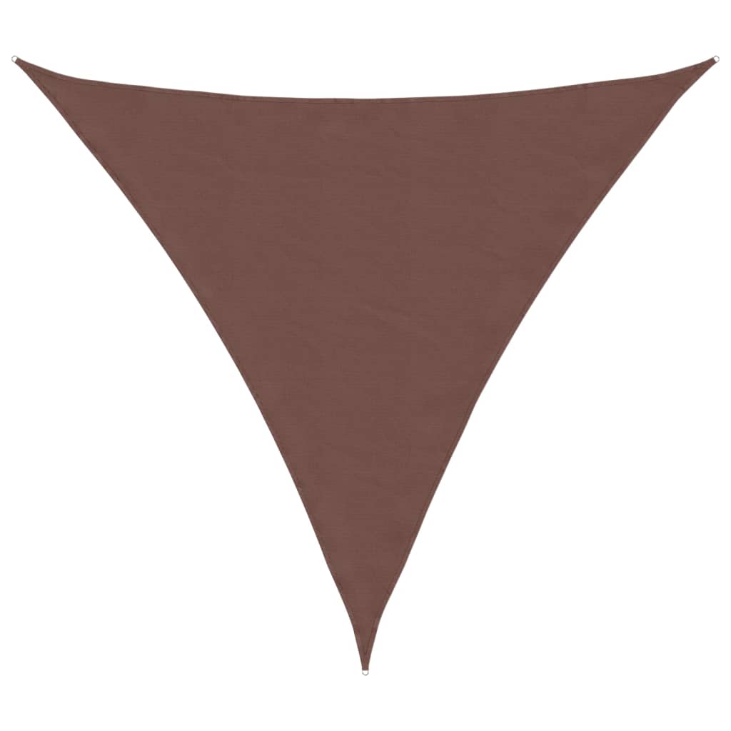 vidaXL Parasolar, maro, 6x6x6 m, țesătură oxford, triunghiular vidaXL Parasolar, maro, 6x6x6 m, țesătură oxford, triunghiular