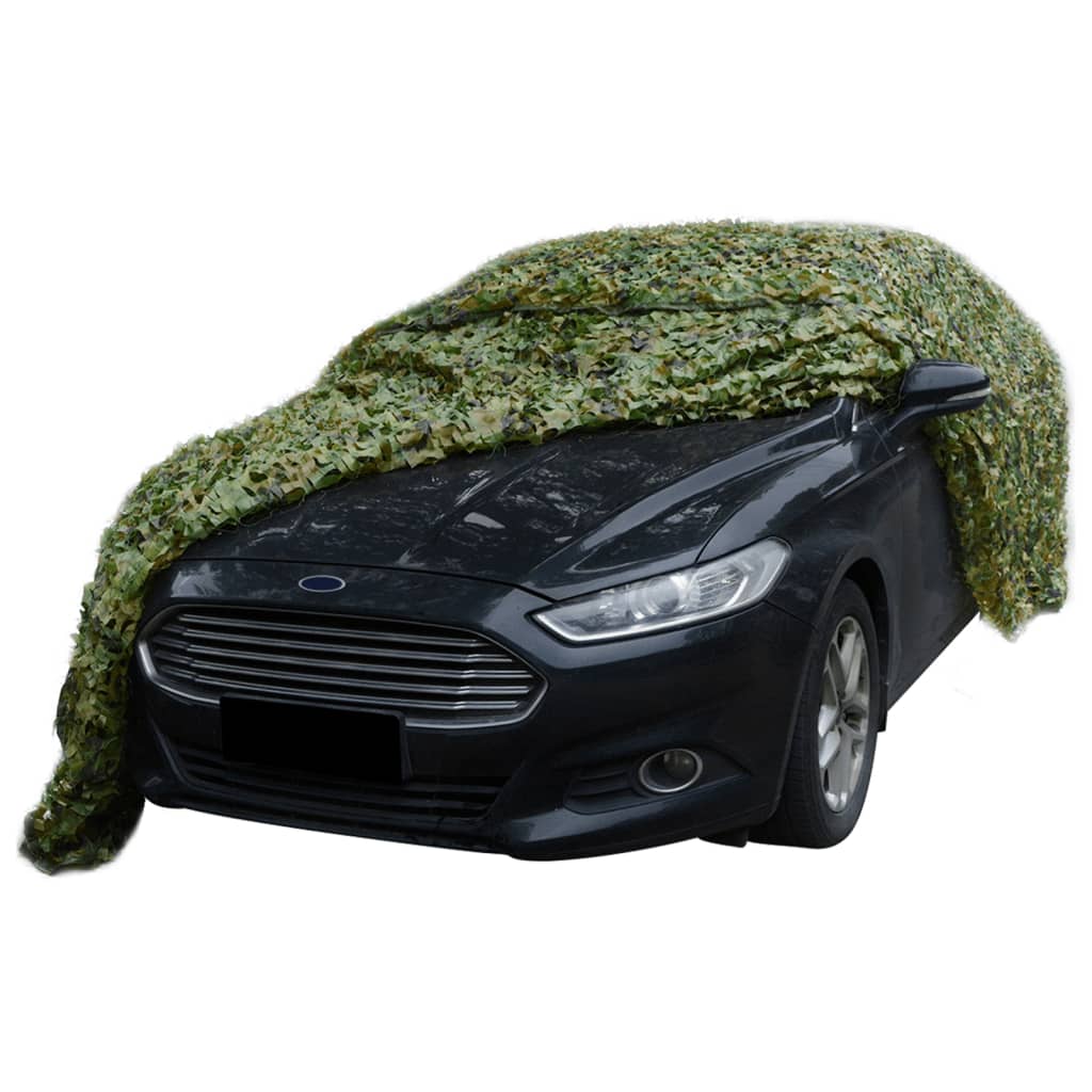 vidaXL Plasă de camuflaj cu geantă de depozitare, verde, 2x4 m vidaXL Plasă de camuflaj cu geantă de depozitare, verde, 2x4 m