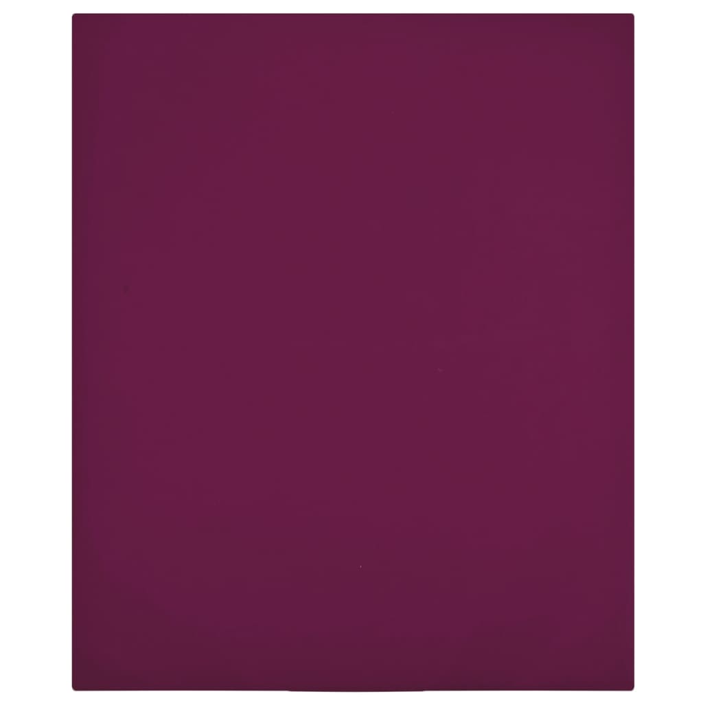 vidaXL Cearșaf de pat cu elastic, 2 buc., bordo, 90x200 cm, bumbac vidaXL Cearșaf de pat cu elastic, 2 buc., bordo, 90x200 cm, bumbac