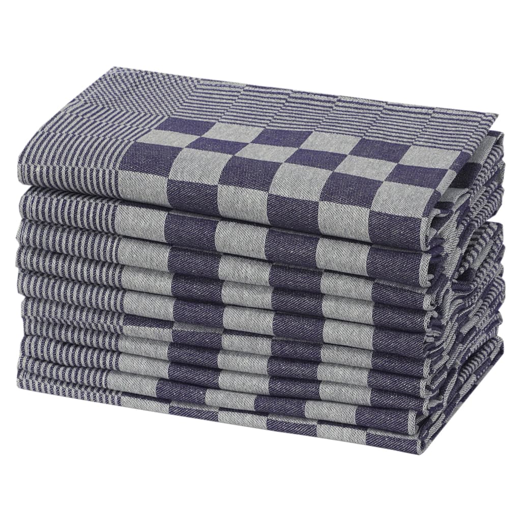vidaXL Prosoape de bucătărie 50 buc. albastru și alb 50x70 cm bumbac vidaXL Prosoape de bucătărie 50 buc. albastru și alb 50x70 cm bumbac