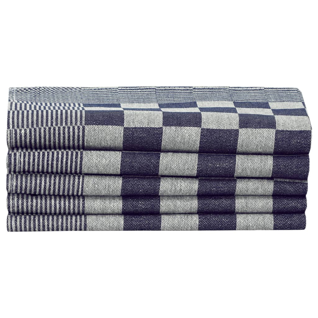 vidaXL Set de prosoape, 10 buc., albastru și alb, bumbac vidaXL Set de prosoape, 10 buc., albastru și alb, bumbac