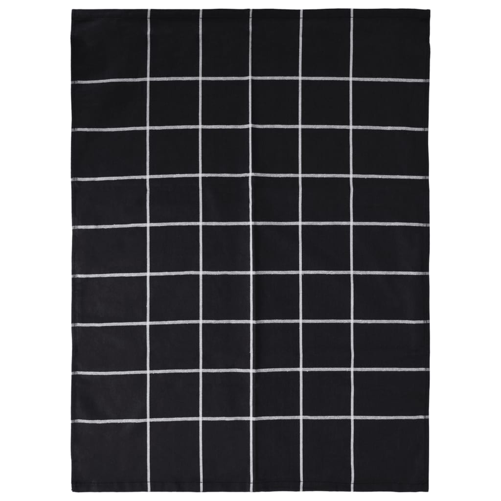 vidaXL Set de prosoape, 12 buc., negru, bumbac vidaXL Set de prosoape, 12 buc., negru, bumbac