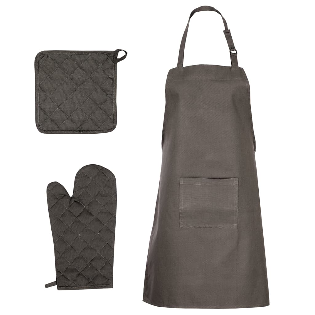vidaXL Set prosoape 15 piese mănuși cuptor/suporturi oale negru bumbac vidaXL Set prosoape 15 piese mănuși cuptor/suporturi oale negru bumbac