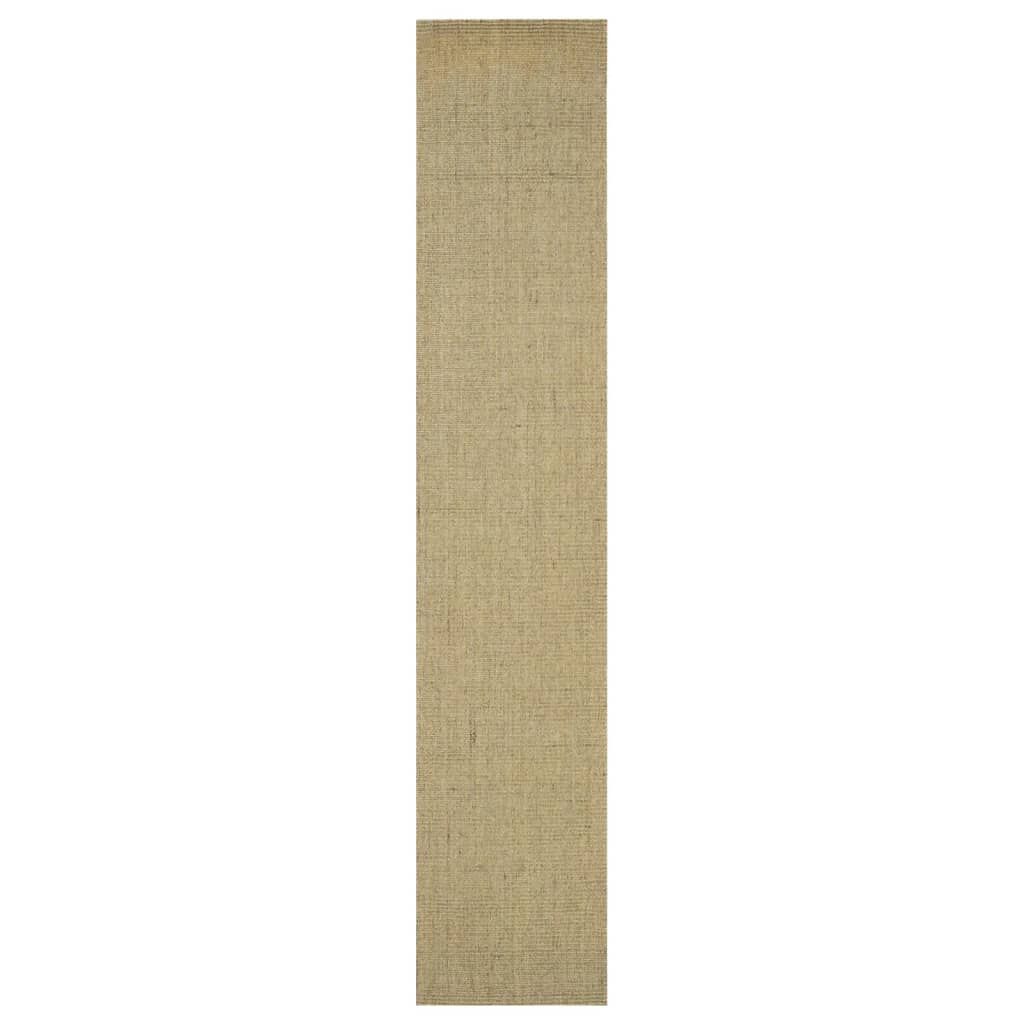 vidaXL Covor din sisal natural, verde, 66x350 cm vidaXL Covor din sisal natural, verde, 66x350 cm
