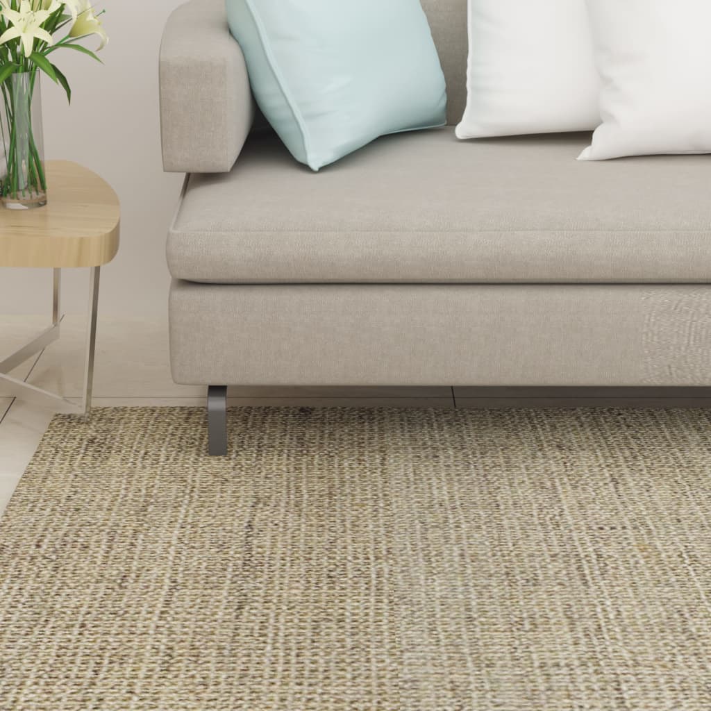 vidaXL Covor din sisal natural, verde, 66x350 cm vidaXL Covor din sisal natural, verde, 66x350 cm