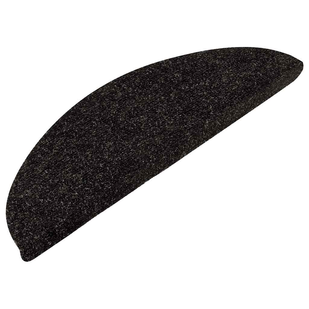 vidaXL Covorașe scări autoadezive, 15 buc, antracit, 56x17x3 cm vidaXL Covorașe scări autoadezive, 15 buc, antracit, 56x17x3 cm