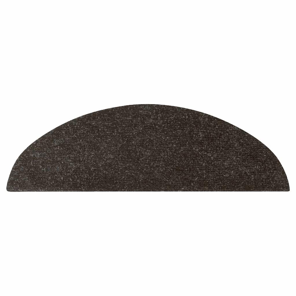 vidaXL Covorașe scări autoadezive, 15 buc., negru, 56x17x3 cm