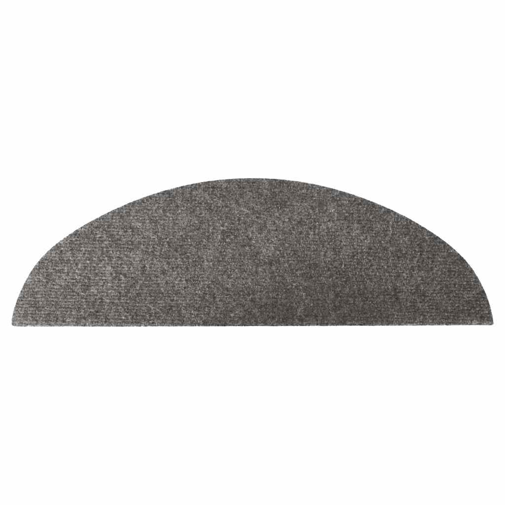vidaXL Covorașe scări autoadezive, 15 buc., gri, 56x17x3 cm vidaXL Covorașe scări autoadezive, 15 buc., gri, 56x17x3 cm