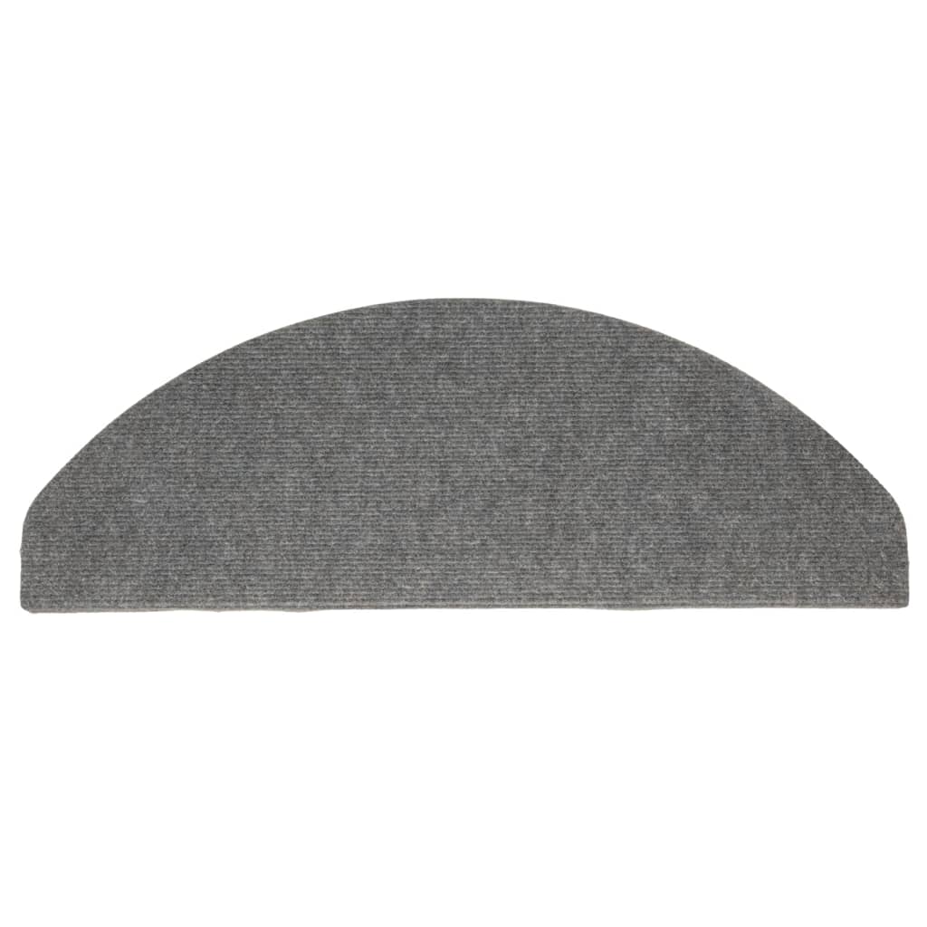vidaXL Covorașe scări autoadezive, 15 buc., gri, 65x22,5x3,5 cm