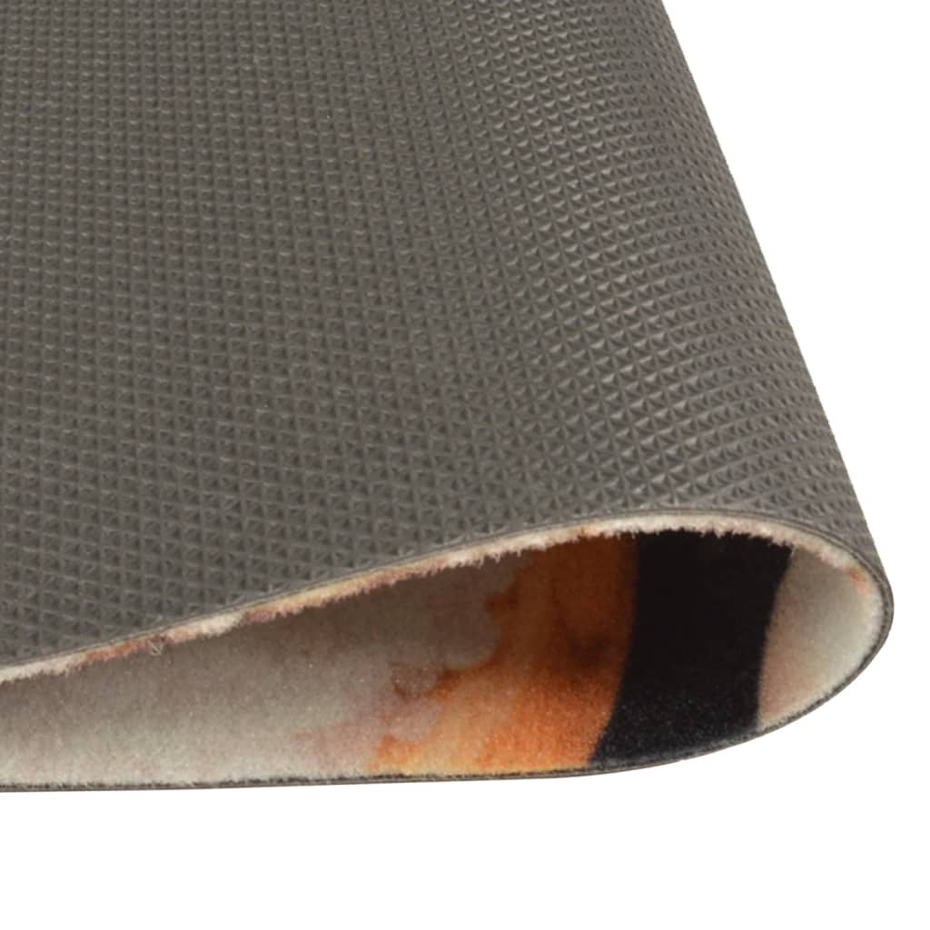 vidaXL Covor de bucătărie lavabil, 60x180 cm, catifea, model legume
