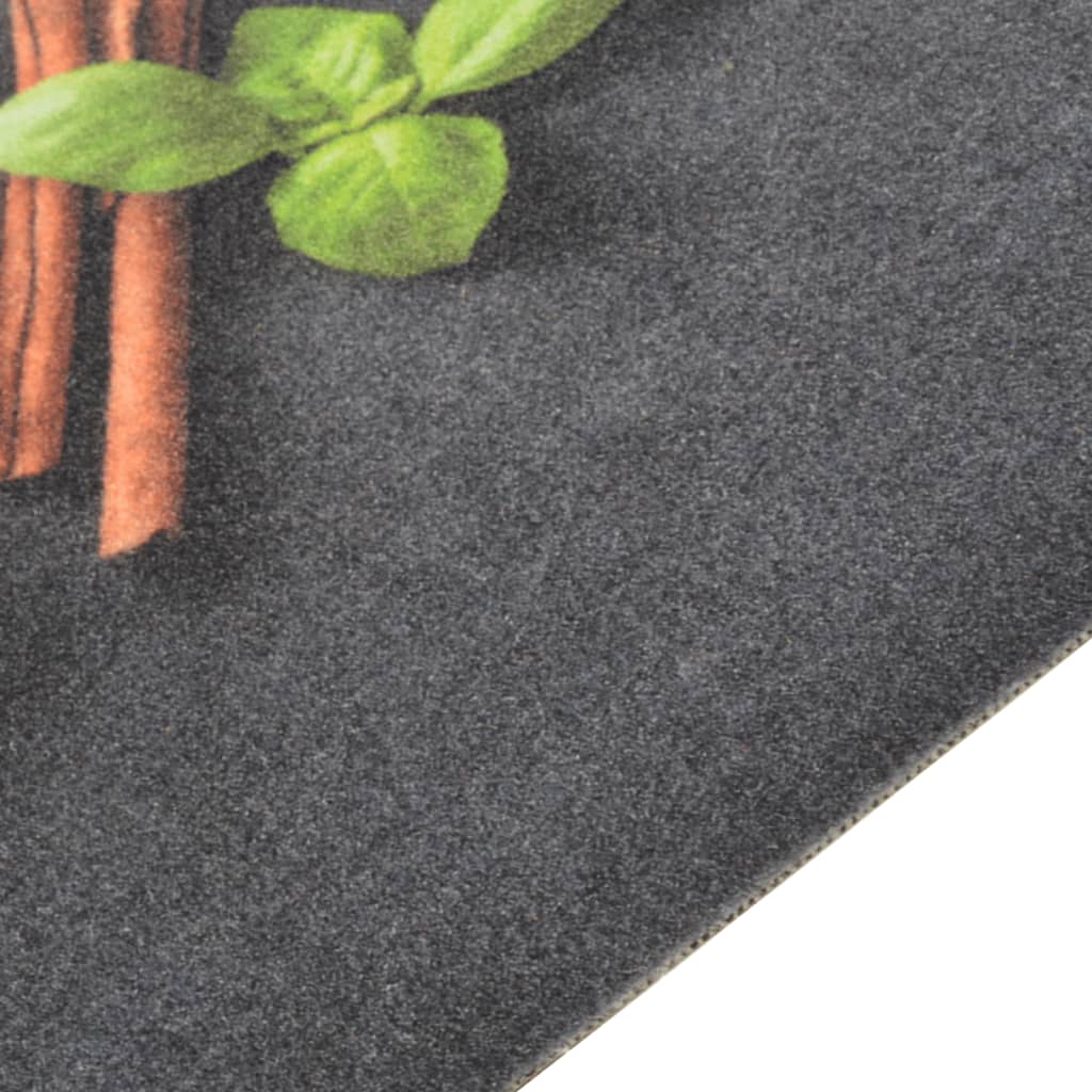 vidaXL Covor de bucătărie lavabil Spices, 60x180cm, catifea vidaXL Covor de bucătărie lavabil Spices, 60x180cm, catifea