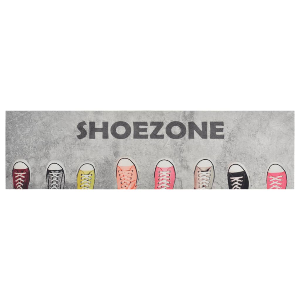vidaXL Covor de bucătărie lavabil Shoezone, 45x150 cm, catifea vidaXL Covor de bucătărie lavabil Shoezone, 45x150 cm, catifea