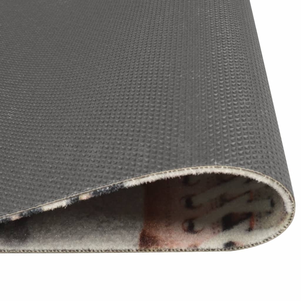 vidaXL Covor de bucătărie lavabil Shoezone, 45x150 cm, catifea vidaXL Covor de bucătărie lavabil Shoezone, 45x150 cm, catifea