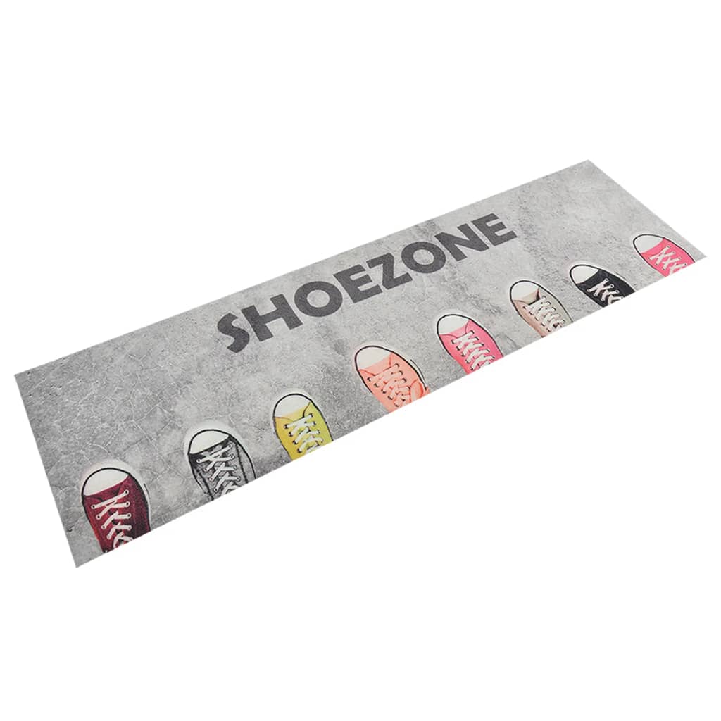 vidaXL Covor de bucătărie lavabil Shoezone, 45x150 cm, catifea vidaXL Covor de bucătărie lavabil Shoezone, 45x150 cm, catifea