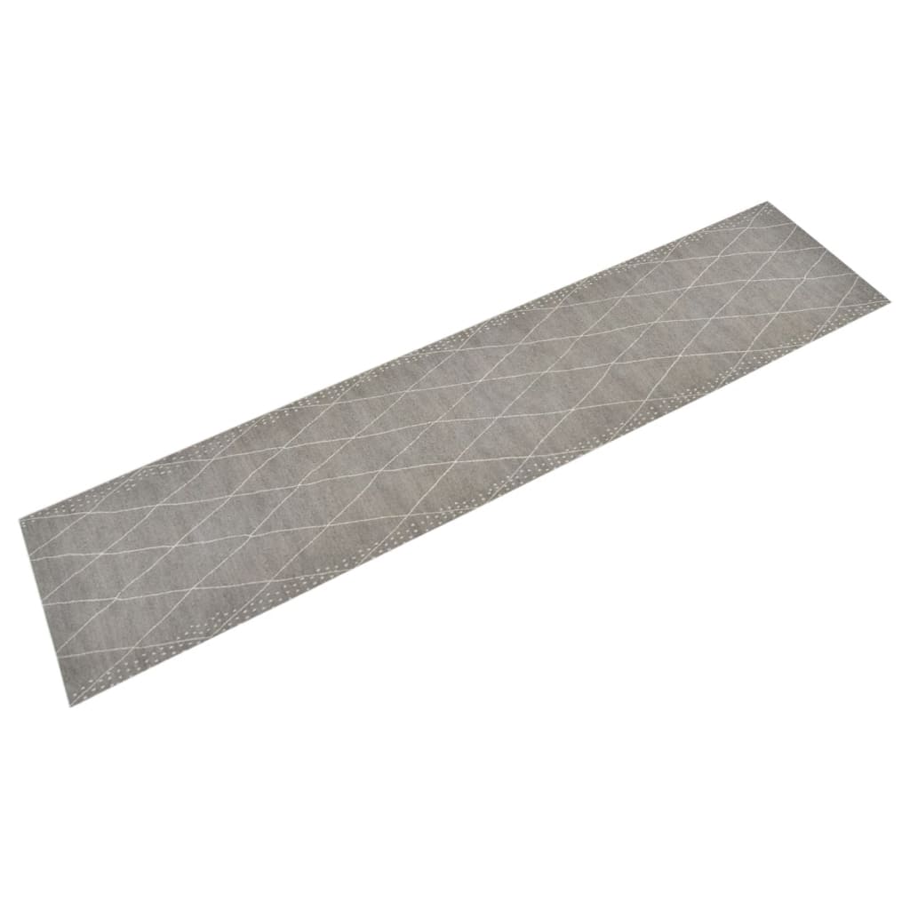 vidaXL Covor de bucătărie lavabil Rhombus, 60x300cm, catifea vidaXL Covor de bucătărie lavabil Rhombus, 60x300cm, catifea