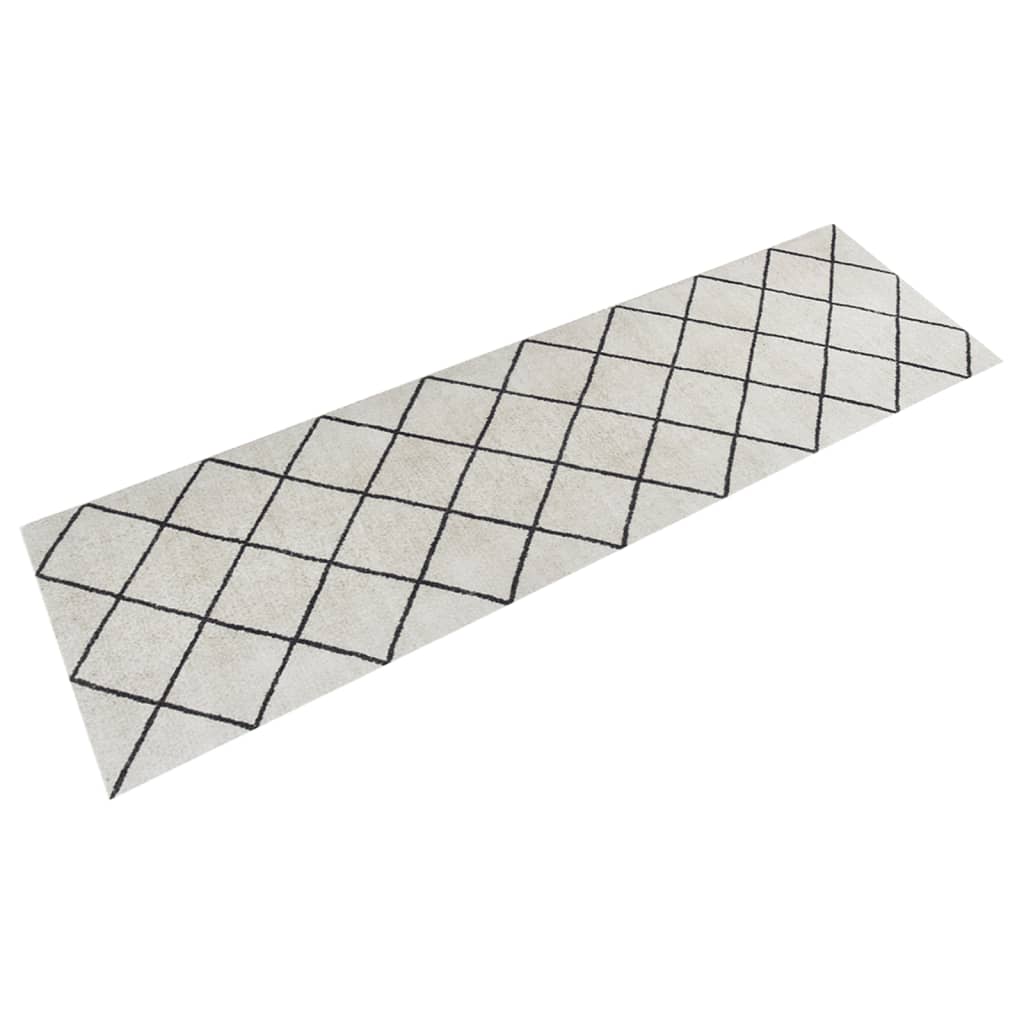 vidaXL Covor de bucătărie lavabil Square, 45x150 cm, catifea vidaXL Covor de bucătărie lavabil Square, 45x150 cm, catifea