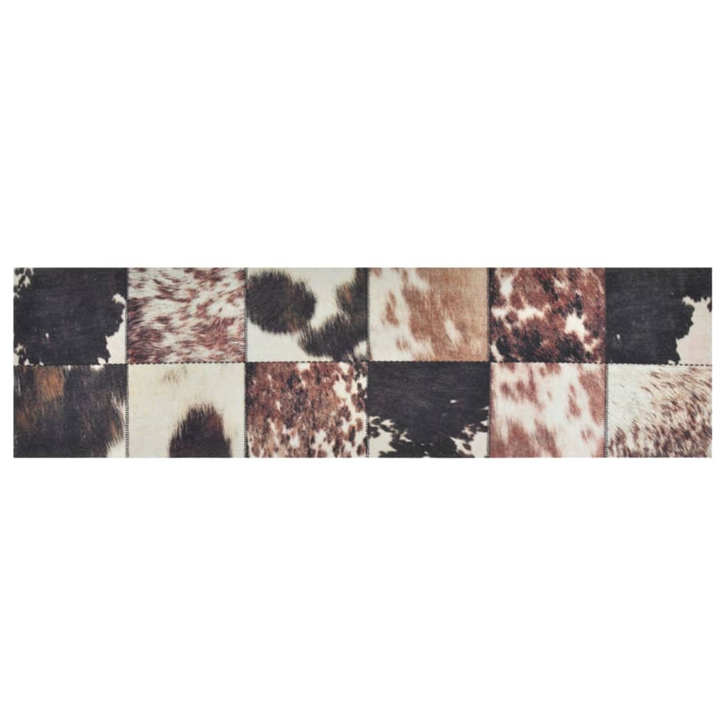 vidaXL Covor de bucătărie lavabil Animal Skin, 45x150 cm, catifea vidaXL Covor de bucătărie lavabil Animal Skin, 45x150 cm, catifea