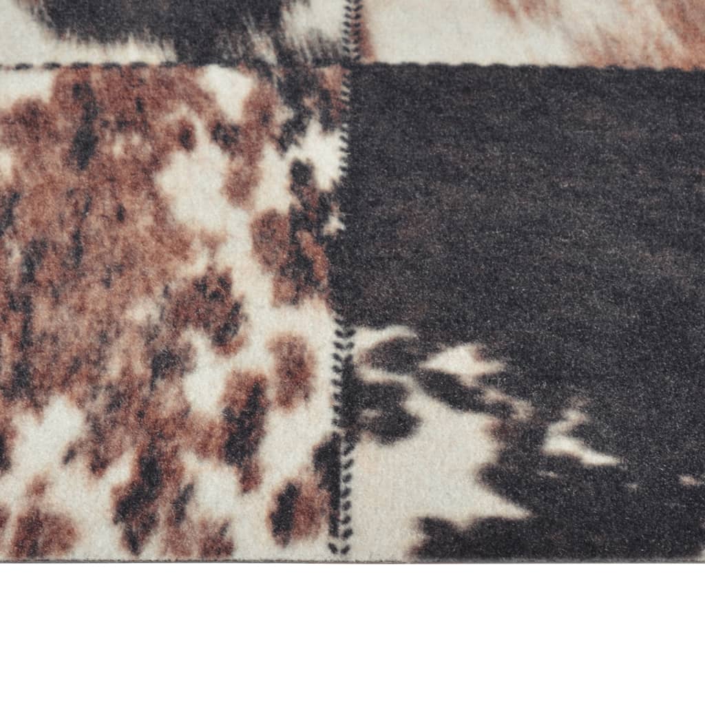 vidaXL Covor de bucătărie lavabil Animal Skin, 45x150 cm, catifea vidaXL Covor de bucătărie lavabil Animal Skin, 45x150 cm, catifea