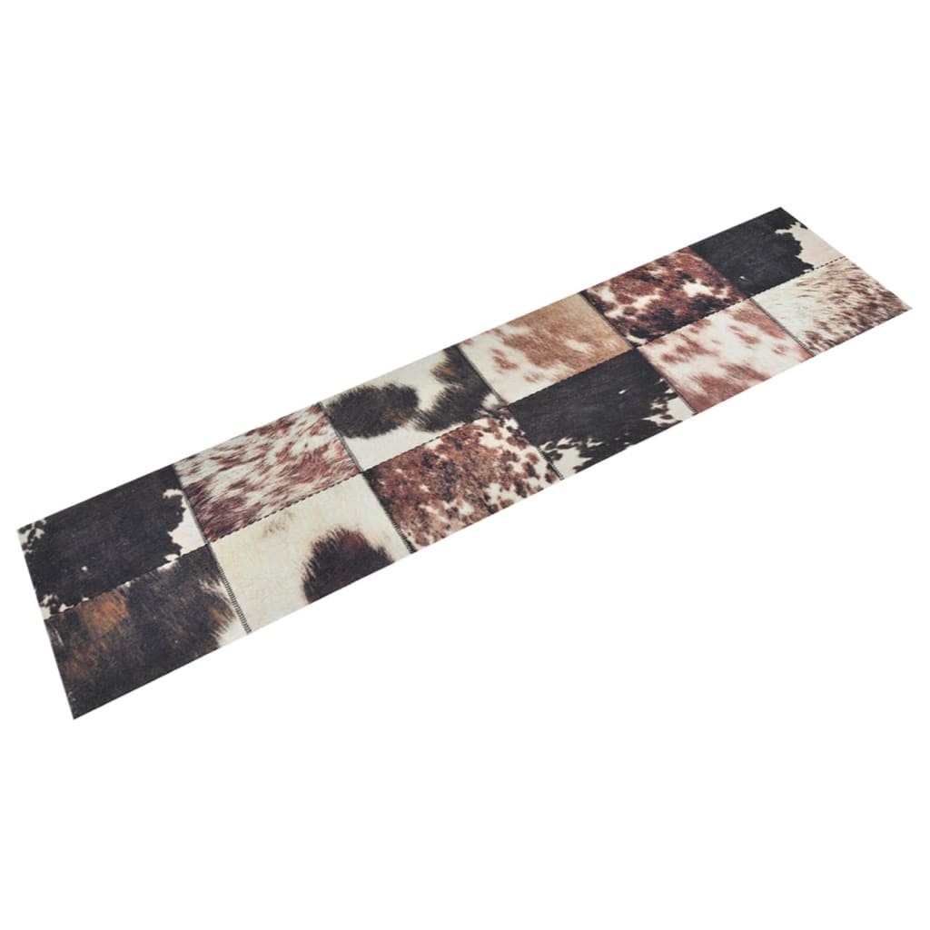 vidaXL Covor de bucătărie lavabil Animal Skin, 60x300 cm, catifea vidaXL Covor de bucătărie lavabil Animal Skin, 60x300 cm, catifea