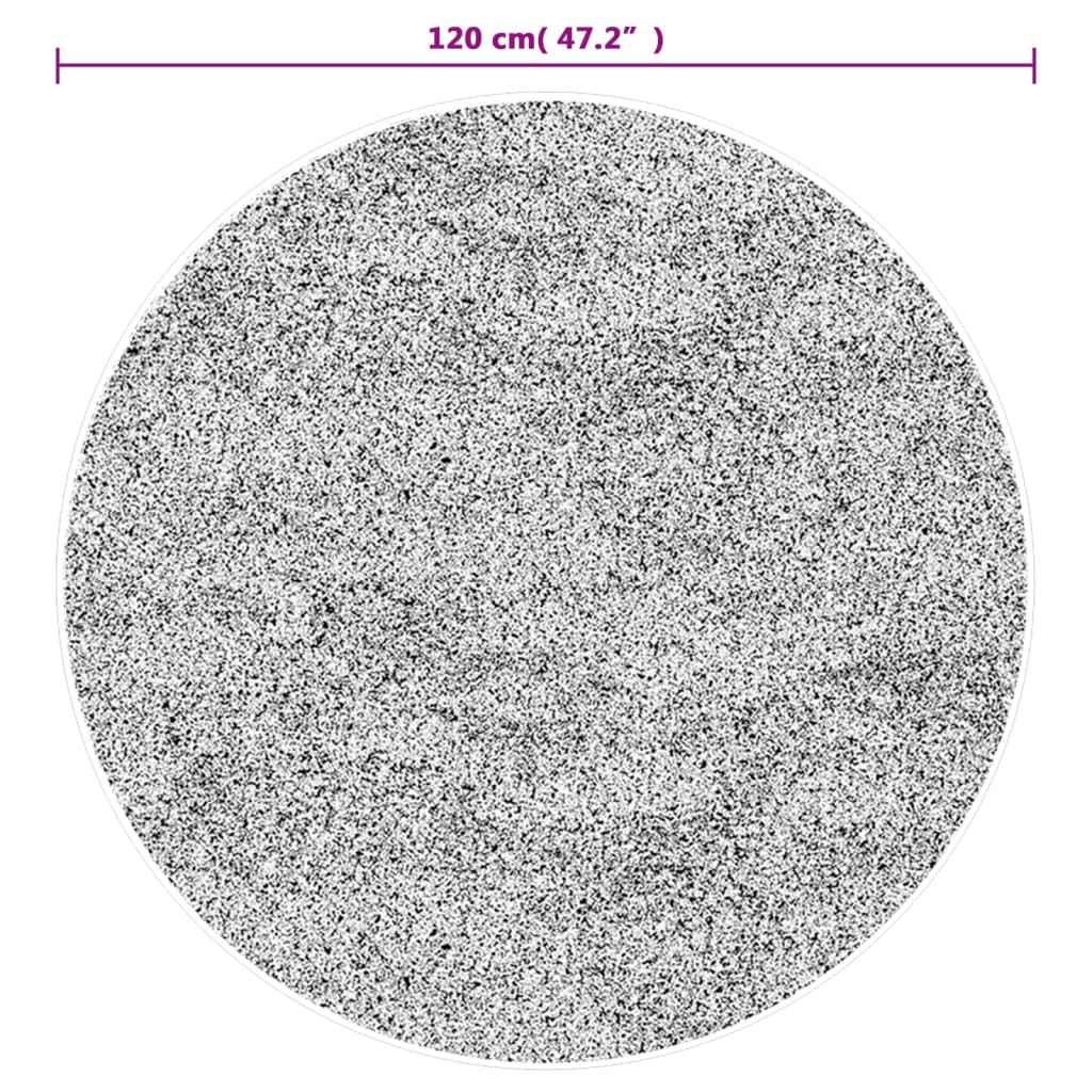 vidaXL Covor lavabil, multicolor, Ø 120 cm, anti-alunecare