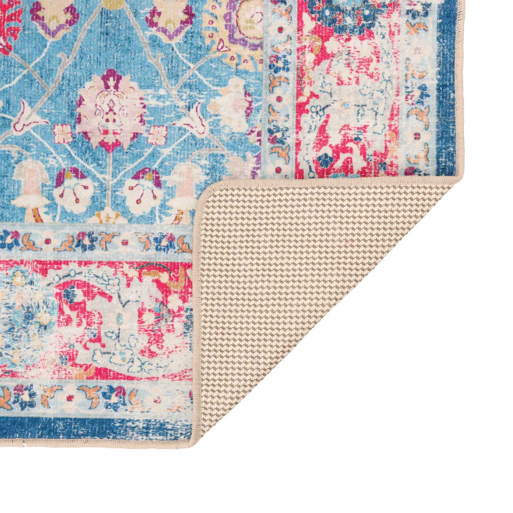 vidaXL Covor lavabil, multicolor, 80x150 cm, anti-alunecare