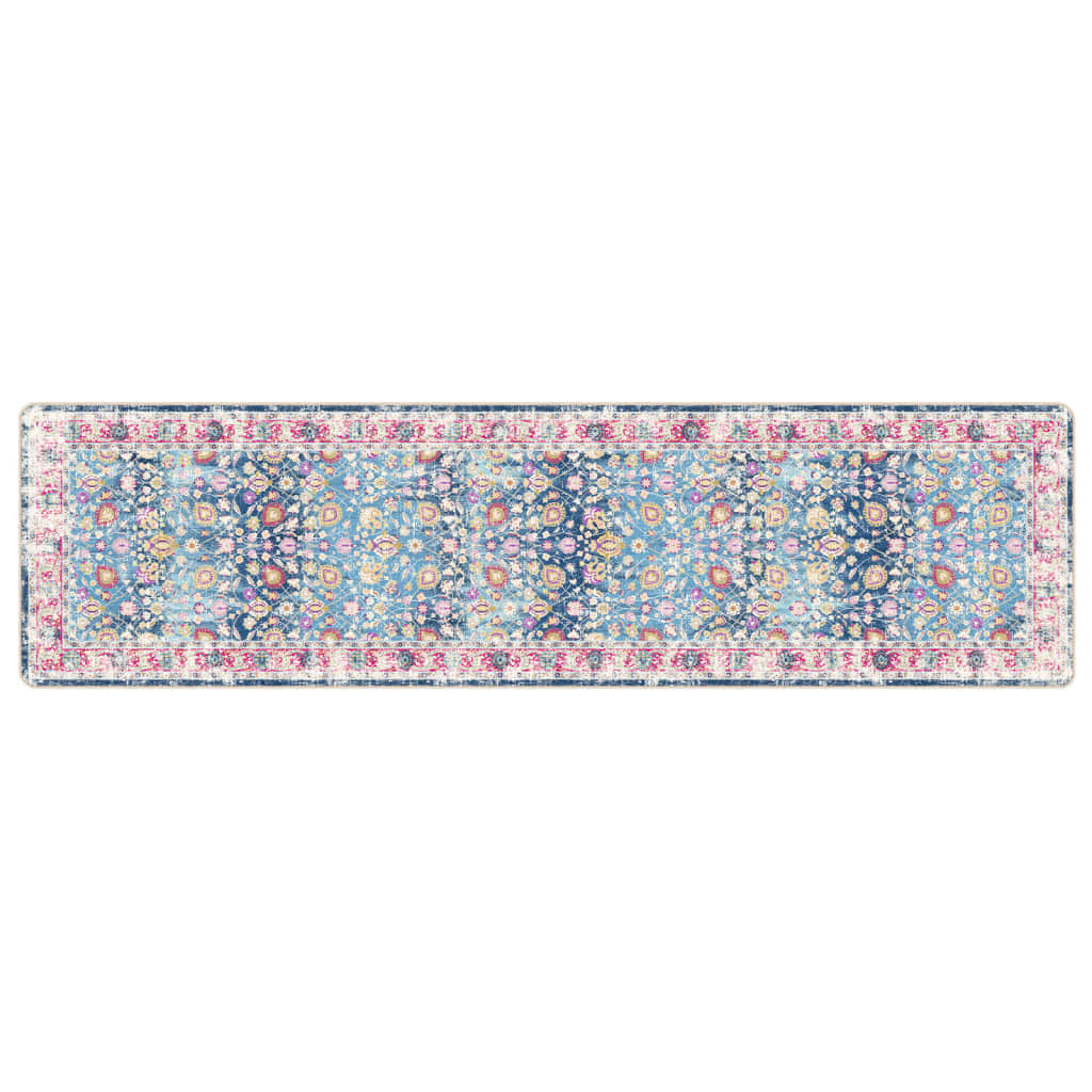 vidaXL Covor lavabil, multicolor, 80x300 cm, anti-alunecare