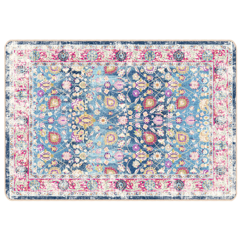 vidaXL Covor lavabil anti-alunecare, multicolor, 160x230 cm