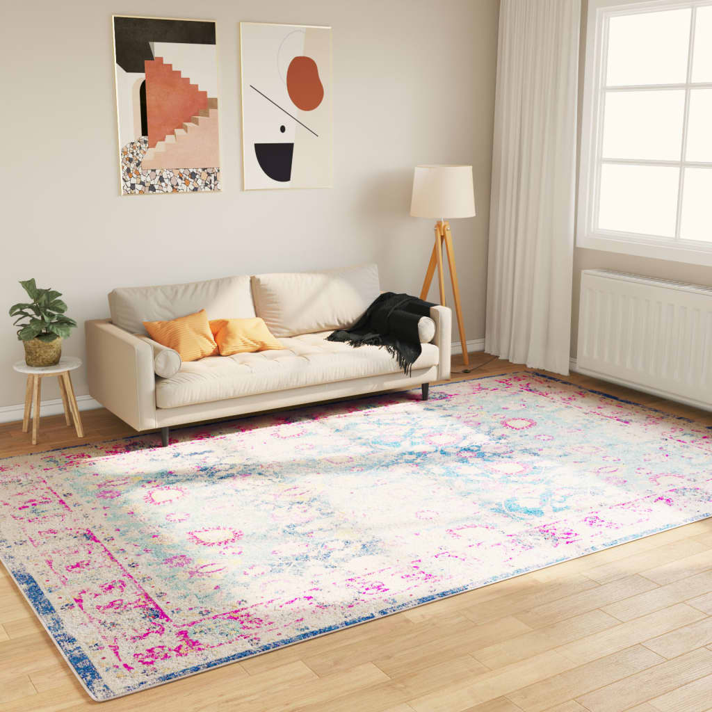 vidaXL Covor lavabil, multicolor, 190x300 cm, anti-alunecare vidaXL Covor lavabil, multicolor, 190x300 cm, anti-alunecare