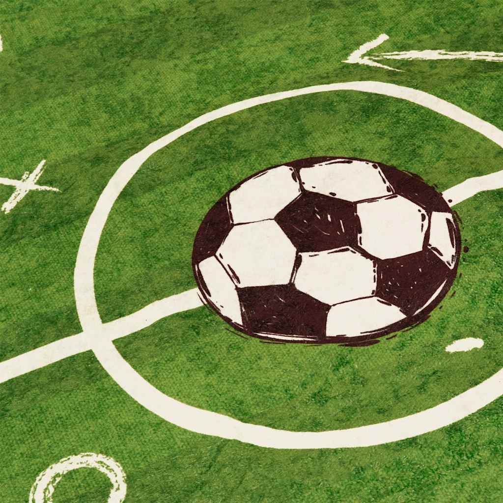 vidaXL Covor copii verde teren fotbal 160x230cm lavabil anti-alunecare