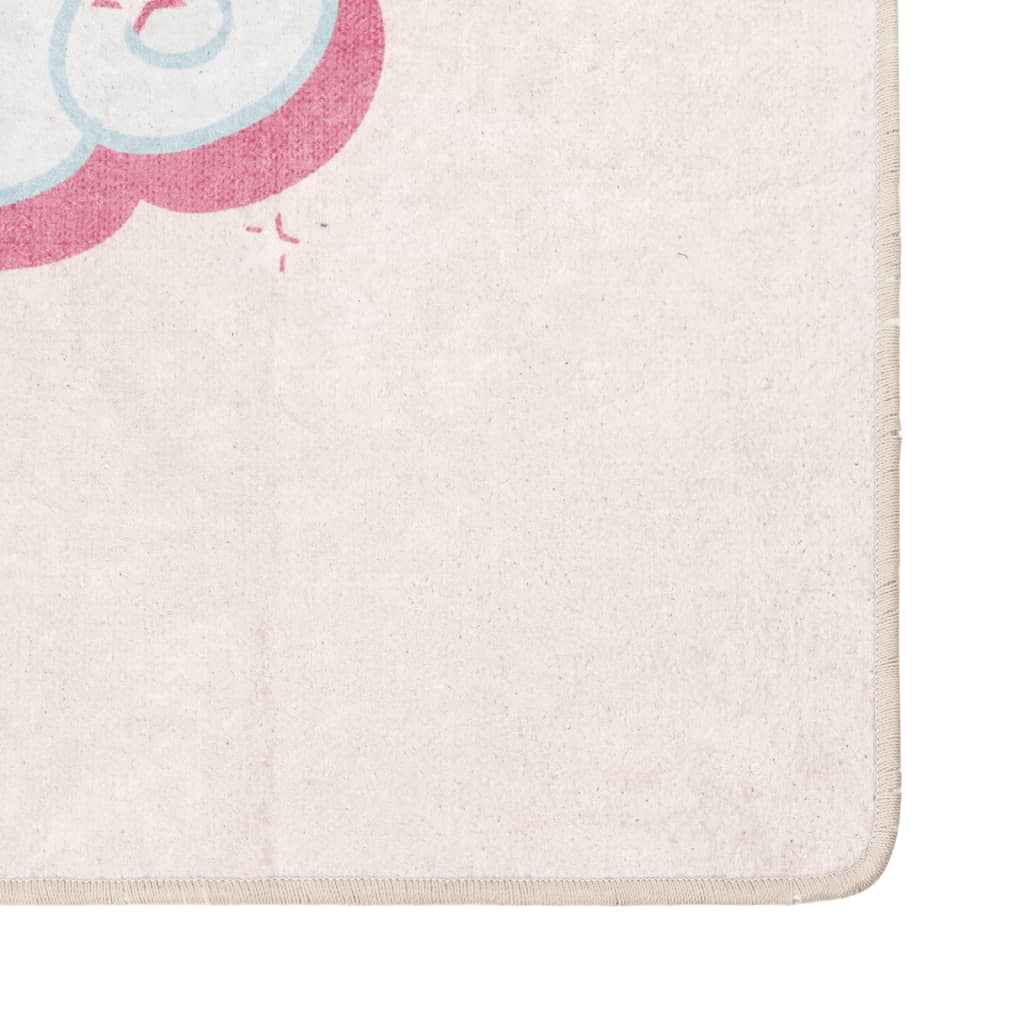 vidaXL Covor copii, roz unicorn, 160x230 cm, lavabil, anti-alunecare vidaXL Covor copii, roz unicorn, 160x230 cm, lavabil, anti-alunecare