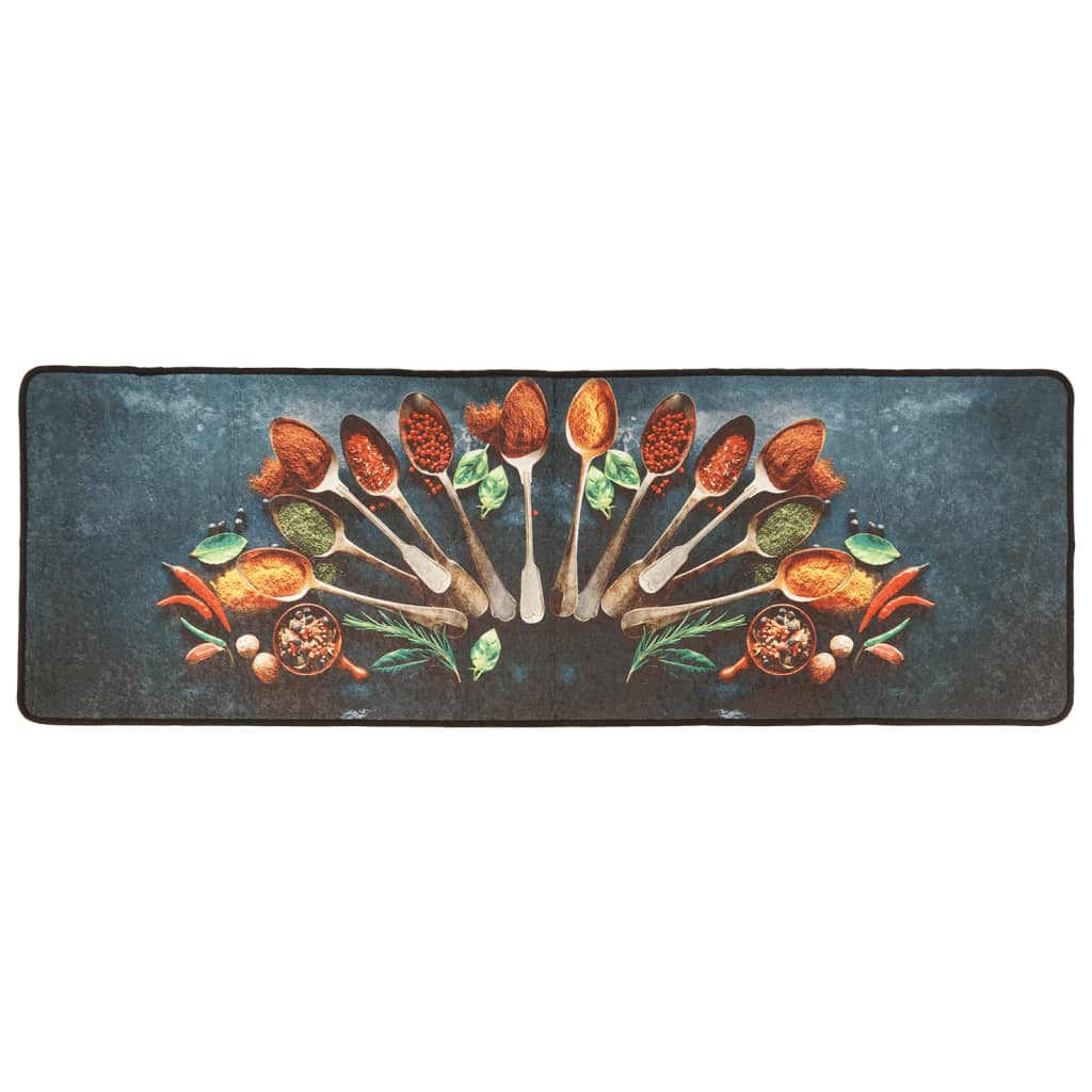 vidaXL Covor bucătărie, multicolor, 60x180 cm, lavabil, anti-alunecare vidaXL Covor bucătărie, multicolor, 60x180 cm, lavabil, anti-alunecare