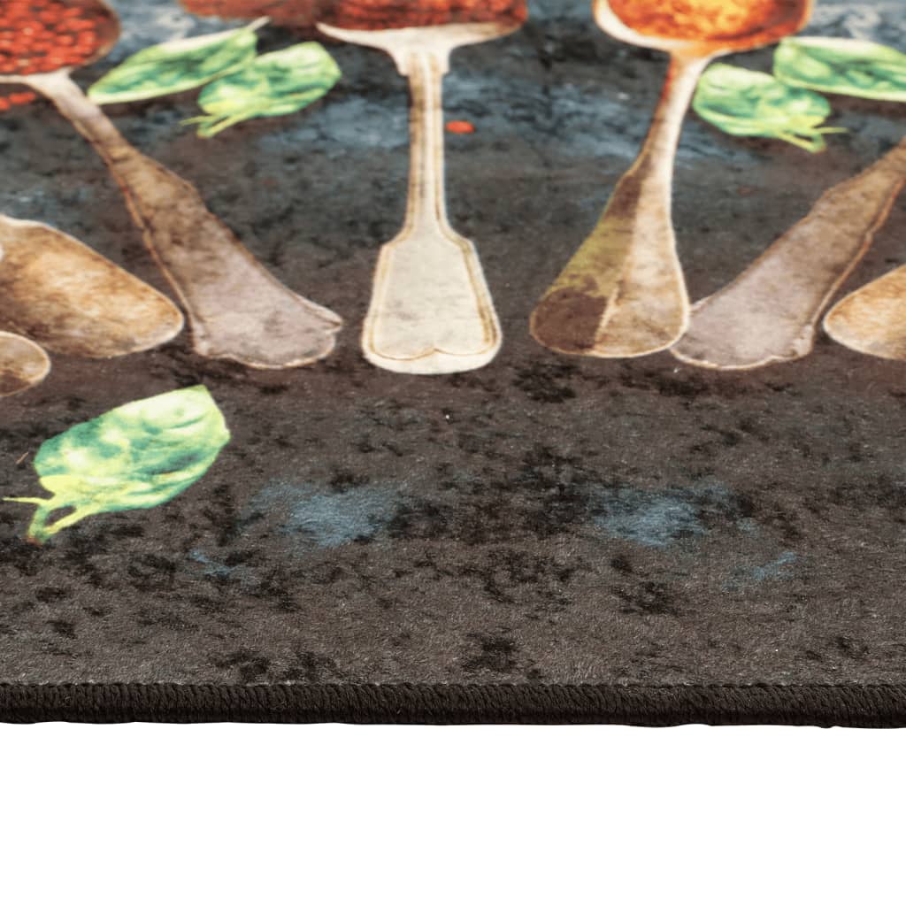 vidaXL Covor bucătărie, multicolor, 60x180 cm, lavabil, anti-alunecare vidaXL Covor bucătărie, multicolor, 60x180 cm, lavabil, anti-alunecare