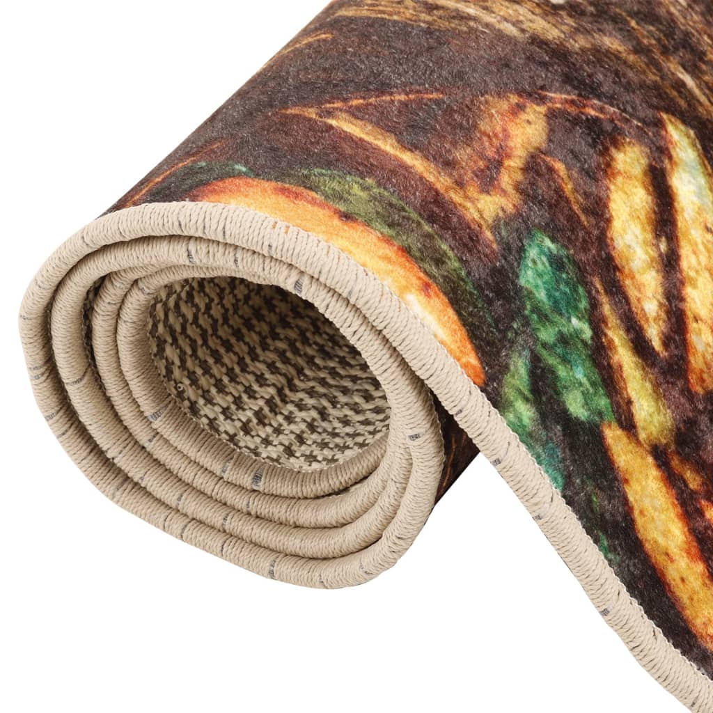 vidaXL Covor bucătărie, multicolor, 60x180 cm, lavabil, anti-alunecare vidaXL Covor bucătărie, multicolor, 60x180 cm, lavabil, anti-alunecare